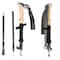 Wakeman Collapsible Walking Sticks - Set of 2 Foldable Trekking Poles for Hiking by Wakeman Black 75-CMP1119 - alternate 2